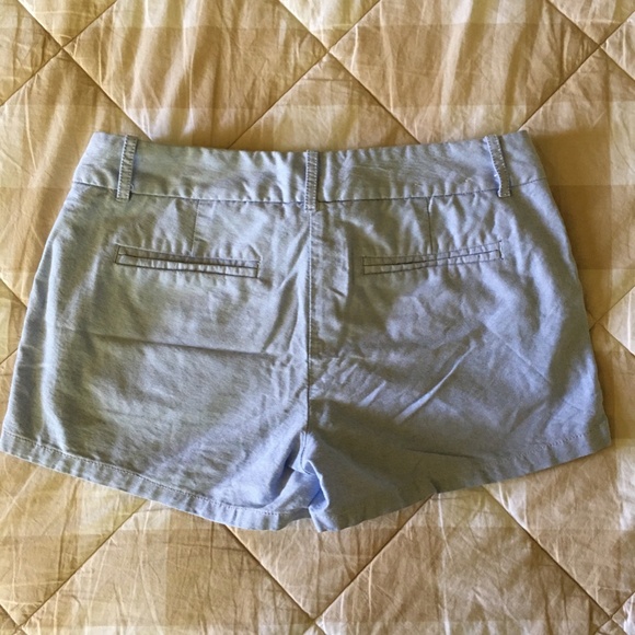 J Crew Factory Blue Oxford Cotton Chino Shorts - Picture 3 of 3